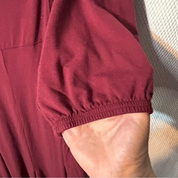 SMASH + TESS Sz XL Payton Jumpsuit Pleats Elastic Hem Square Neckline - Picture 4 of 12